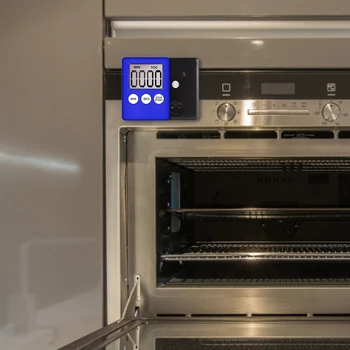 Цифровой Магнитный Кухонный хронометр Секундомер с жидкокристаллическим экраном Таймер с батареей Для приготовления пищи душа кабинета Прилавка для выпечки Кухонных гаджетов