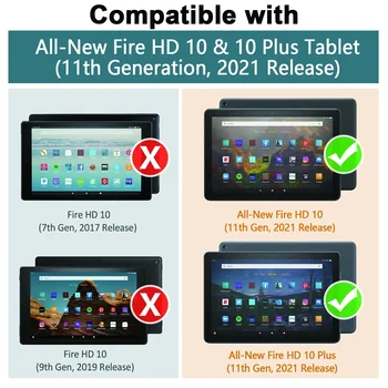 Чехол HMTX для kindle Fire HD 10 Plus, многоугольная задняя крышка для Fire HD 10 Plus, чехол для планшета 11-го поколения