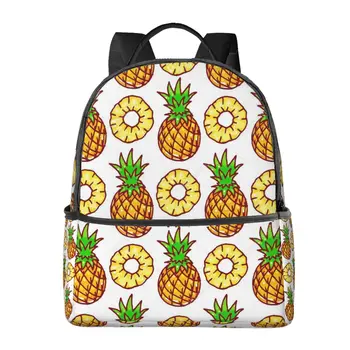 Школьный рюкзак большой емкости Pineapples для ноутбука, модный Водонепроницаемый Регулируемый спортивный рюкзак для путешествий