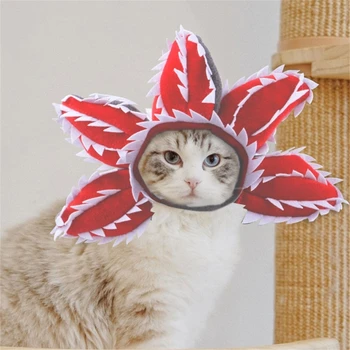Шляпа котенка, головной убор в виде страшного цветка, костюм Демогоргона, тематический подарок для косплея