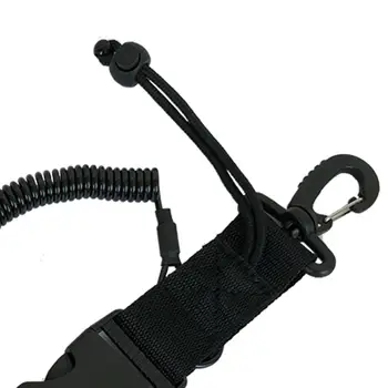 Шнур для подводного плавания с катушкой для шнурка с быстроразъемными пряжками и зажимом для камеры