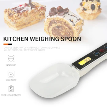 Электронные кухонные весы 500 г/0,01 г с цифровым ЖК-дисплеем, измеряющие вес ложки для пищевых продуктов, объемные весы Мини-кухонный инструмент для молочно-кофейных весов