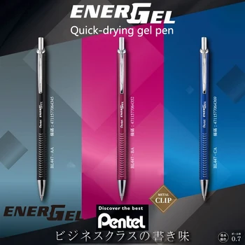 Япония Pentel ENERGEL Металлический стержень 0,7 мм, быстросохнущая нейтральная ручка BL447, деловая ручка для подписи, гладкое письмо, нетоксичный Lnk