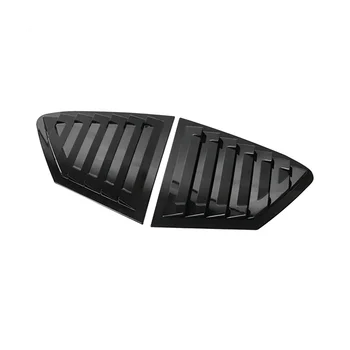 Ярко-черная накладка жалюзи на четверть вентиляционного отверстия на задней стороне для Ford Focus 2019-2020