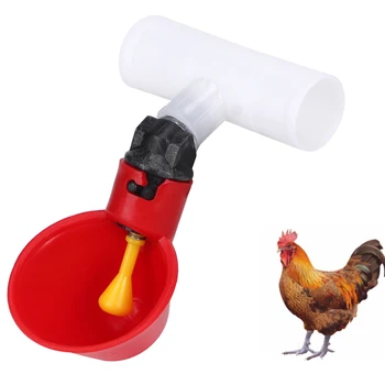 10шт Поилка для цыплят Автоматическая Поилка для цыплят Пластиковая поилка для птицы Поилка для питьевой воды для цыплят Утка Гусь