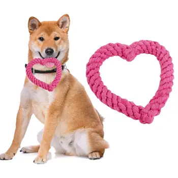 Игрушка для собак в форме сердца, креативные игрушки для собак в форме сердца, устойчивые к укусам, забава для дрессировки домашних животных, прорезывание зубов у щенка