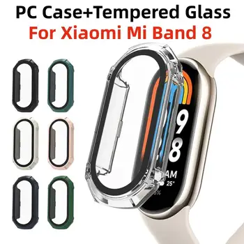 Чехол для ПК 2ni1 для смарт-часов Xiaomi Mi Band 8, защитный чехол-бампер для часов Xiaomi Mi Band 8, аксессуары для часов